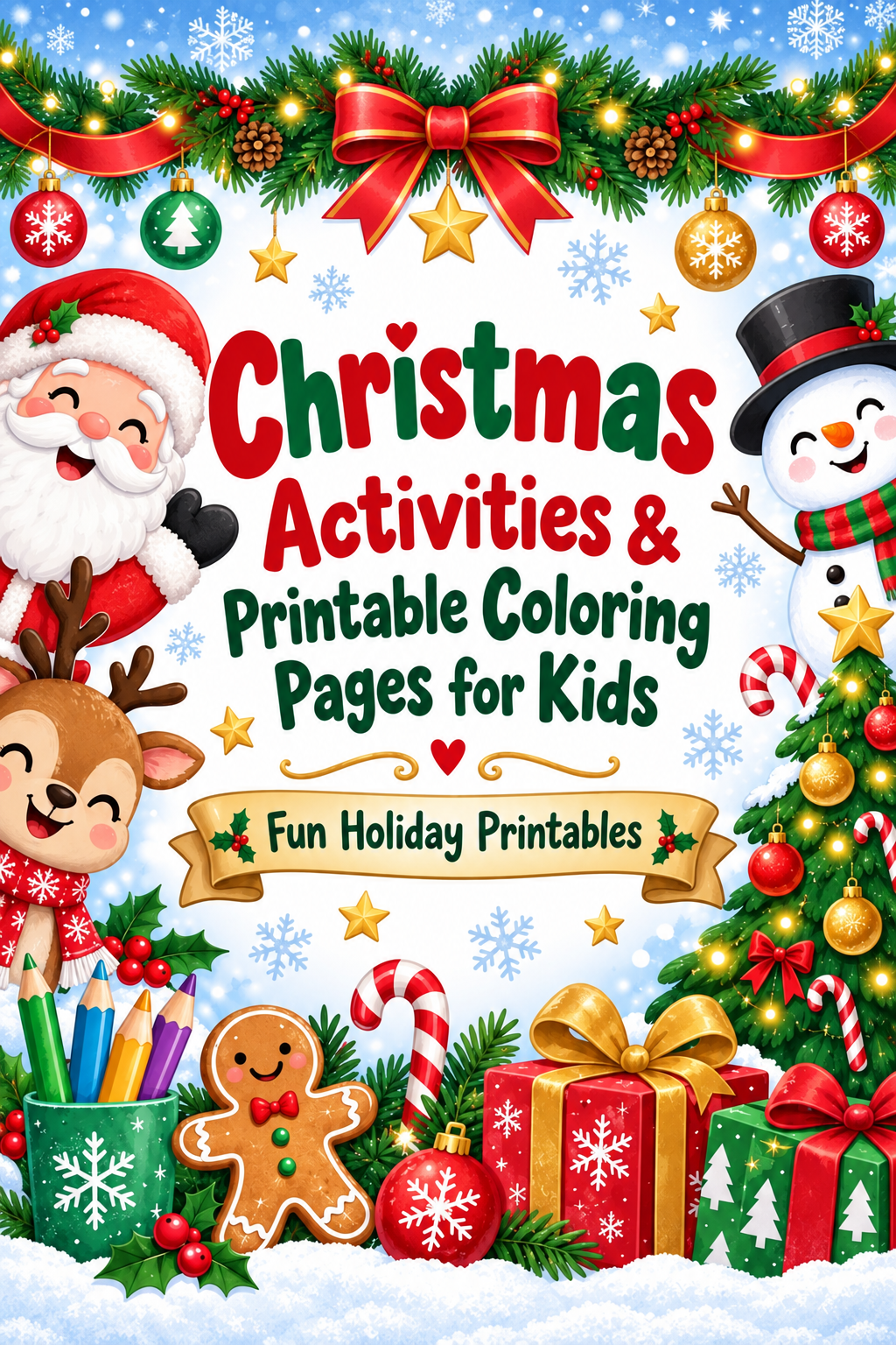 16 Christmas Activities & Coloring Pages